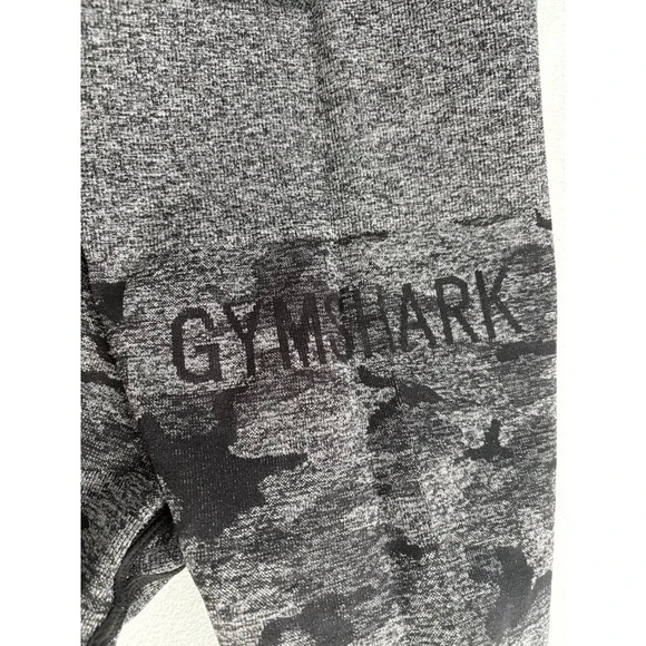 Gymshark Camo Seamless Leggings High Waisted Workout Fitness Gym Gray M‎ - Picture 2 of 6